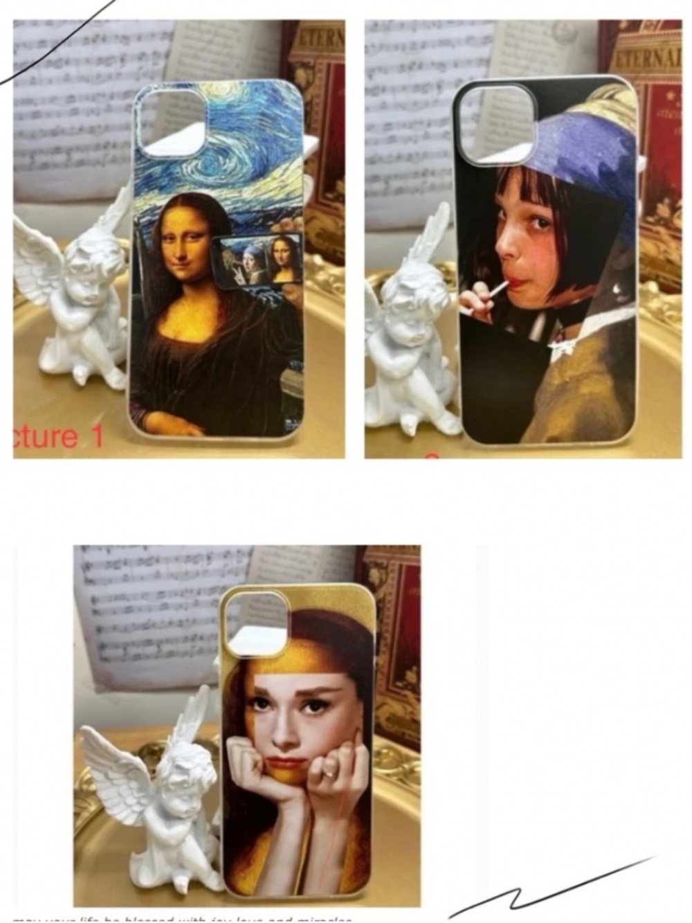 3 items. iphone14 /14plus/14pro/14promax art Case